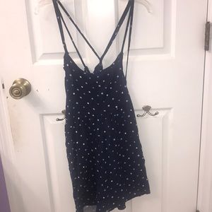 Abercrombie blue polka dot dress